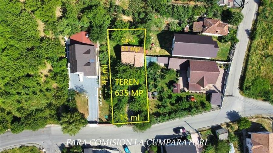 Teren Construcții intravilan de 635 mp, în Morilor
