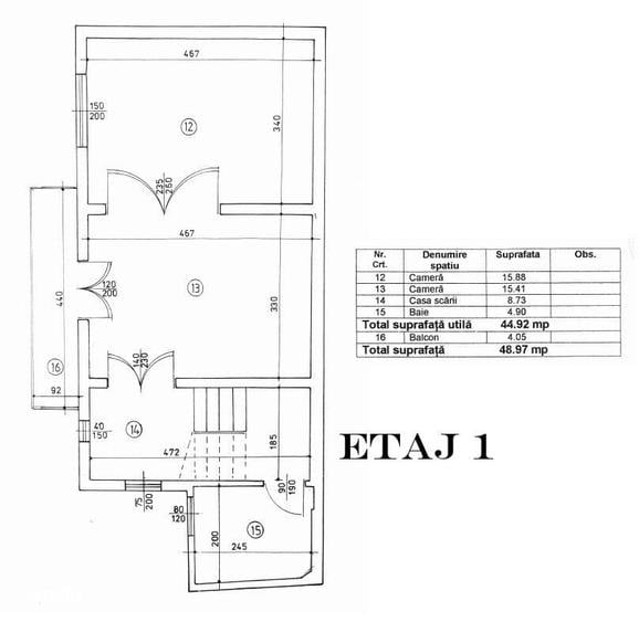 Casă cu 4 camere cu Teren 65 Mp în Unirii