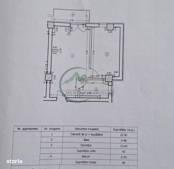 Apartament cu 2 camere, mobilat în Tractorul — fotografia 3