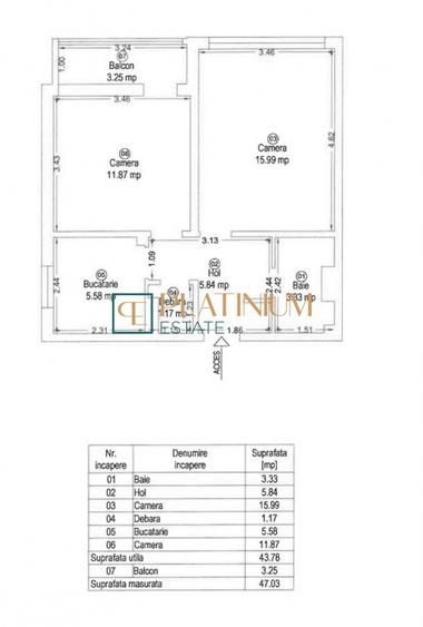Apartament cu 2 camere decomandat, mobilat în Gheorghe Lazăr