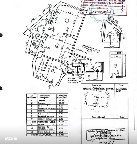 Apartament cu 2 camere în Rosetti