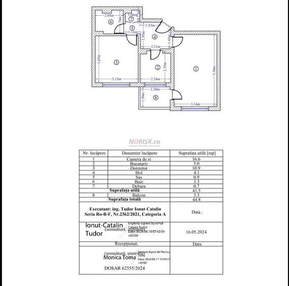 Apartament cu 2 camere decomandat în Nicolae Grigorescu