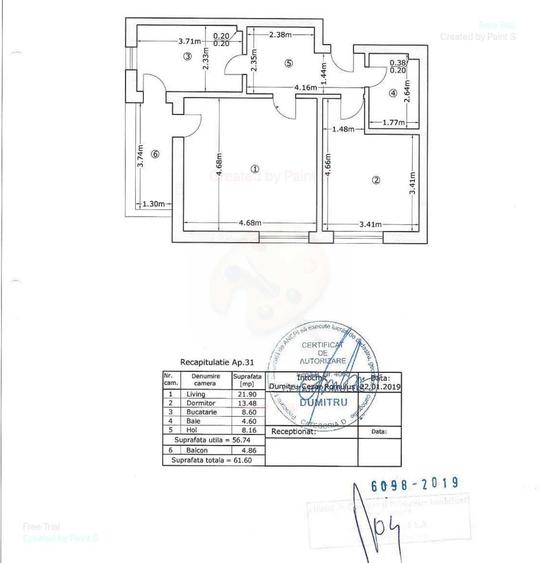 Apartament cu 2 camere decomandat în Apărătorii Patriei