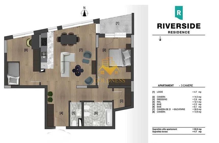 Apartament cu 3 camere în Bulgaria