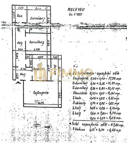 Apartament cu 3 camere decomandat în Burdujeni