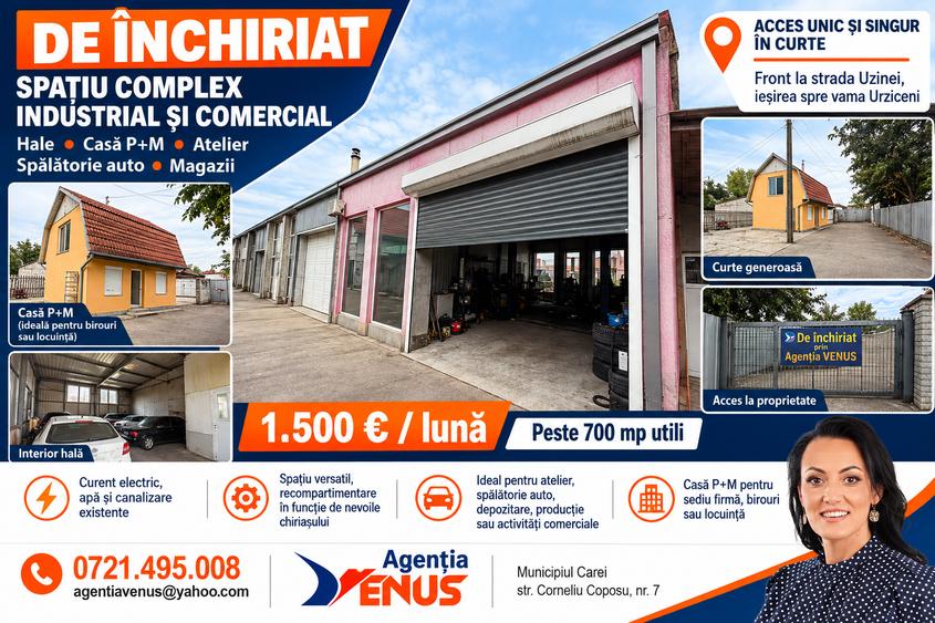 Spațiu industrial, de 750 mp, în Vest