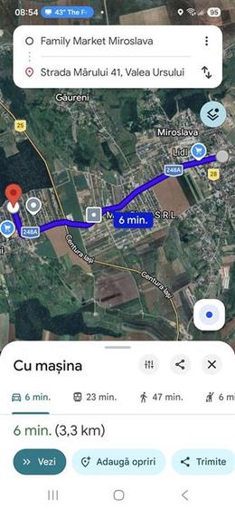 Teren Construcții intravilan de 500 mp, în Miroslava