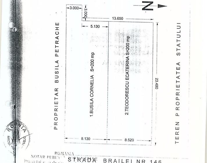Teren Construcții intravilan de 400 mp, în Ultimul leu