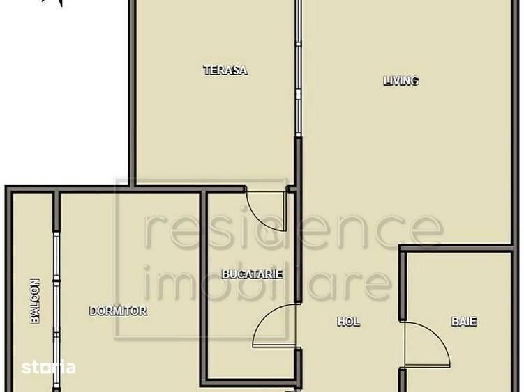 Apartament cu 2 camere semidecomandat, mobilat în Central