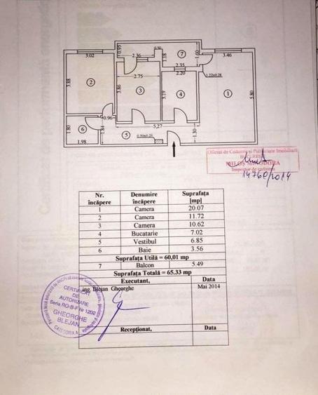 Apartament cu 3 camere decomandat, mobilat în Metalurgiei