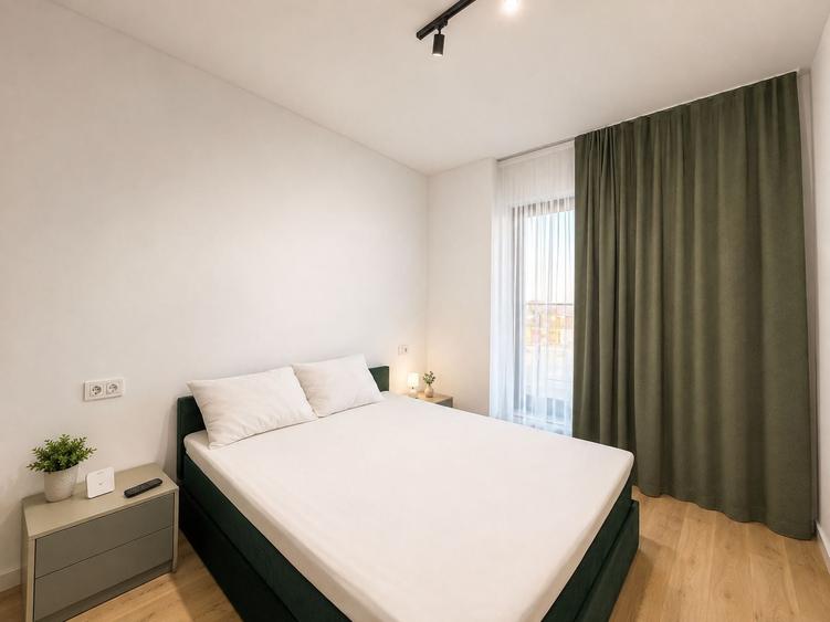 Apartament cu 2 camere semidecomandat, mobilat în Pipera
