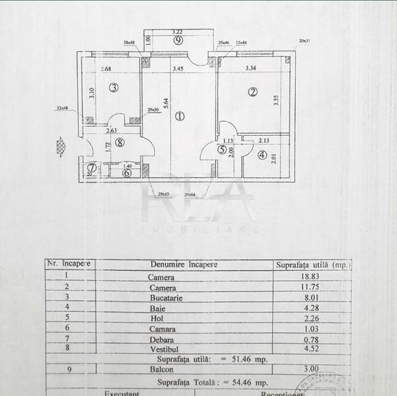 Apartament cu 2 camere semidecomandat, mobilat în Timpuri Noi