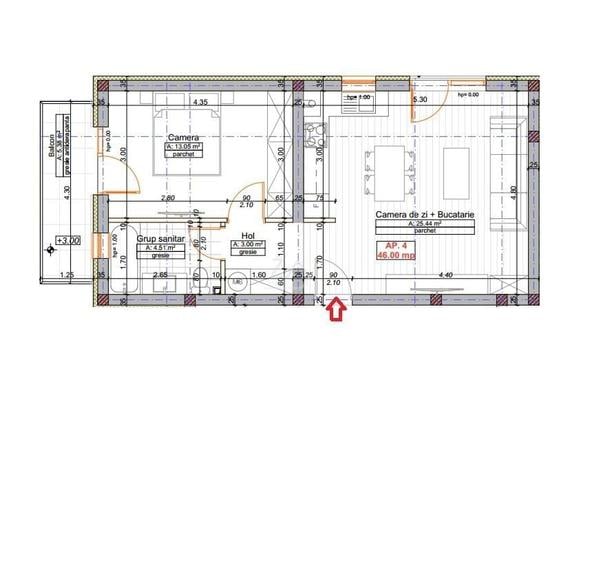 Apartament cu 2 camere, mobilat în Girocului