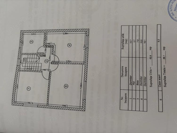 Casă cu 5 camere cu Teren 241 Mp în 1 Decembrie