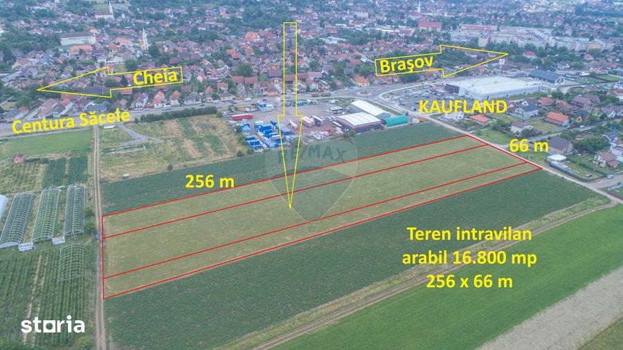 Teren de 9100 mp, în Central