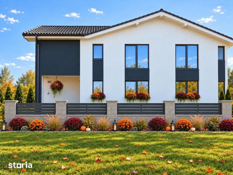 Casa tip duplex, 157 mp, cu gard, la drum asfaltat, Santana, Unirii - 10