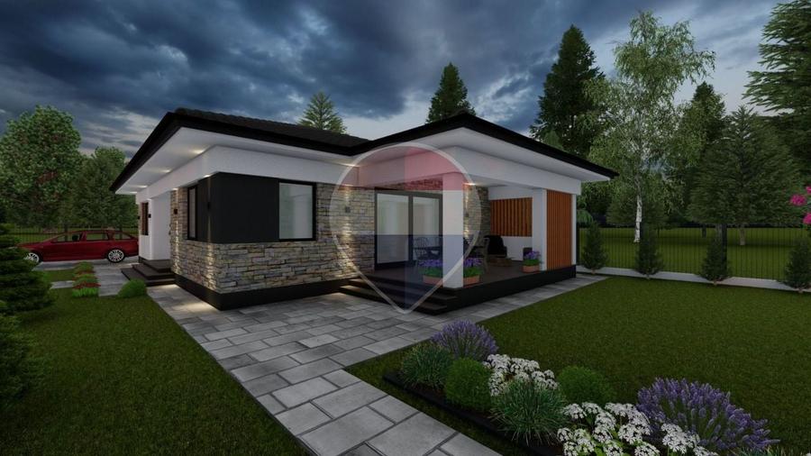 Casă individuală cu 4 camere cu Teren 550 Mp în Mocira