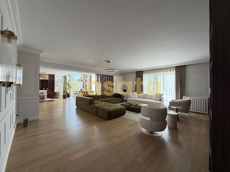 Apartament cu 5 camere semidecomandat, mobilat în Barbu Văcărescu