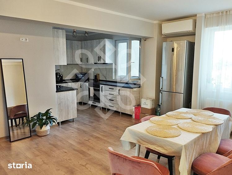Apartament cu 3 camere decomandat, mobilat în Orașul Nou