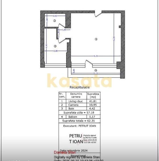 Apartament cu 2 camere semidecomandat în Parcul Circului