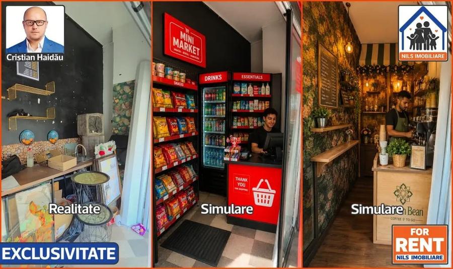 Spațiu comercial, de 5 mp, în Ștefan cel Mare