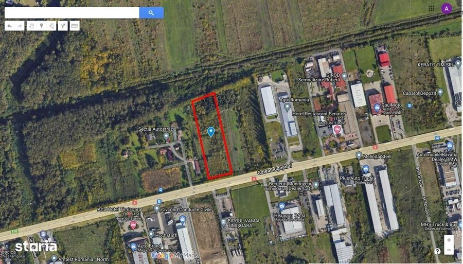 Teren Calea Lugojului artera 11.509 mp - urbanism / utilitati !! - 2