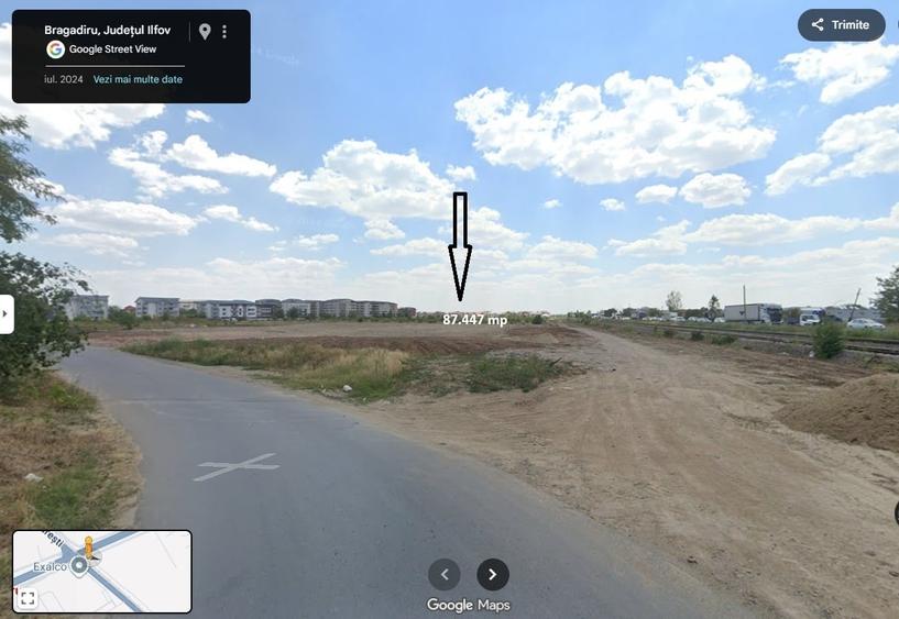 Teren Construcții intravilan de 87447 mp, în Bragadiru