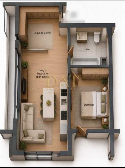 Apartament cu 2 camere semidecomandat în Gheorgheni