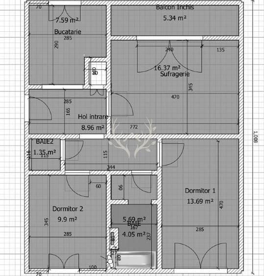 Apartament cu 3 camere decomandat în Mănăștur