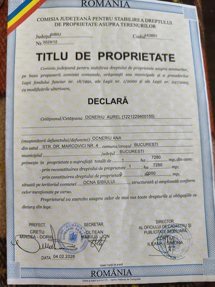 Teren de 17280 mp, în Central