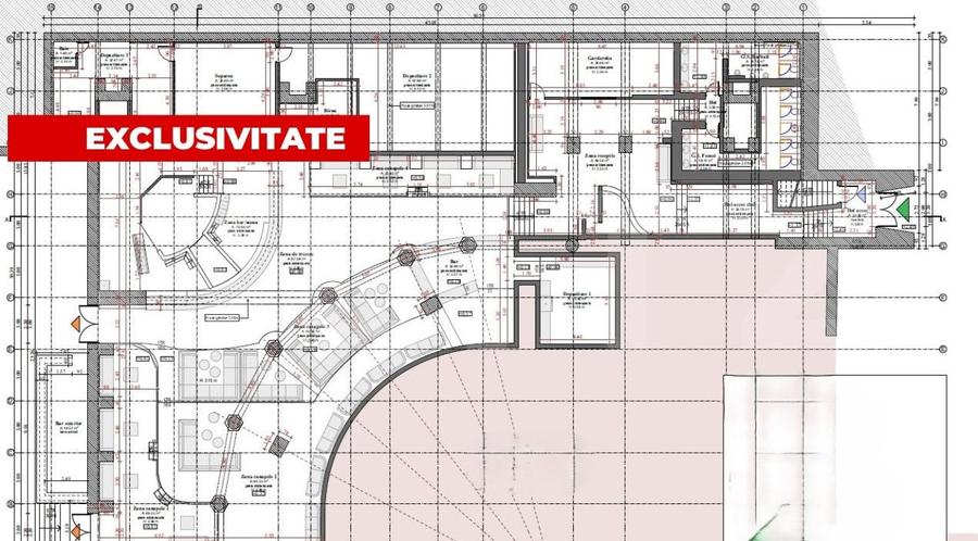 Spațiu comercial, de 920 mp, în Central