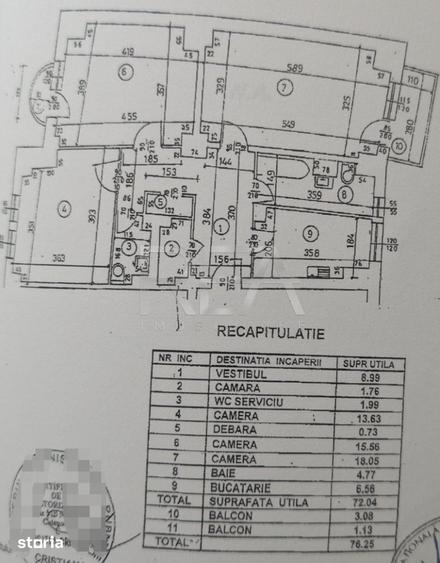 Apartament cu 3 camere decomandat în Crângași