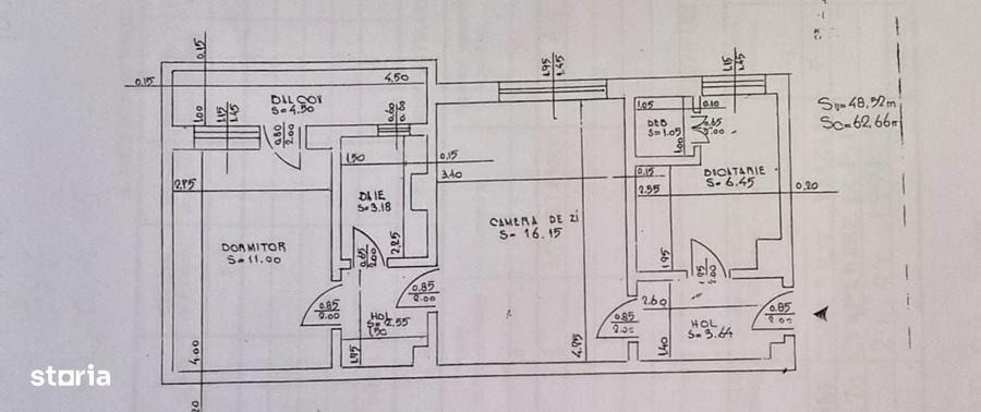 Apartament cu 2 camere în Negru Vodă