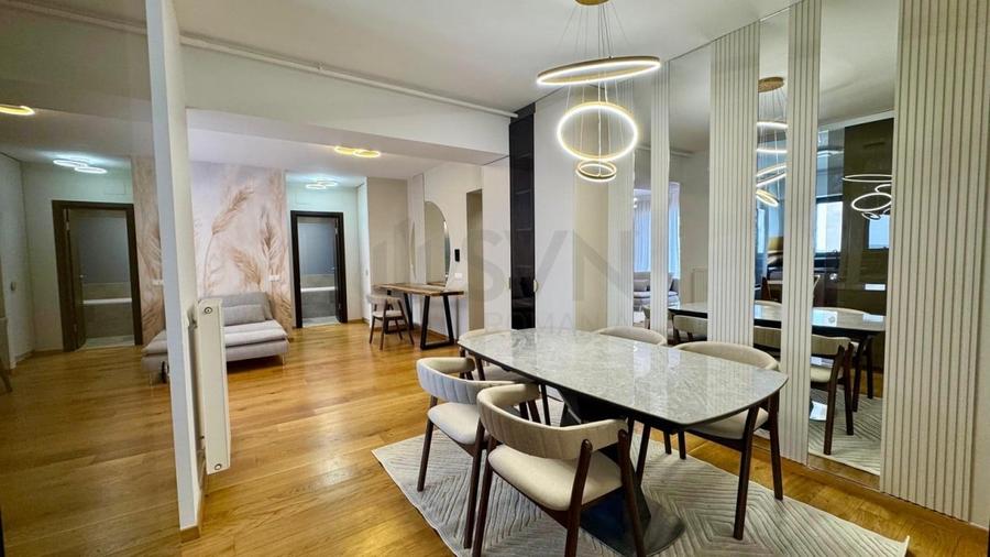 Apartament cu 3 camere semidecomandat, mobilat în Barbu Văcărescu
