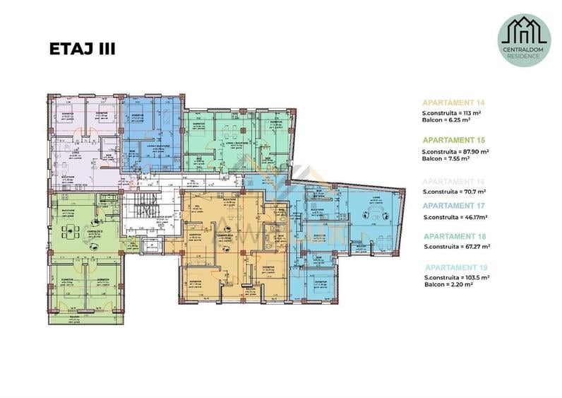 Apartament cu 2 camere în Central