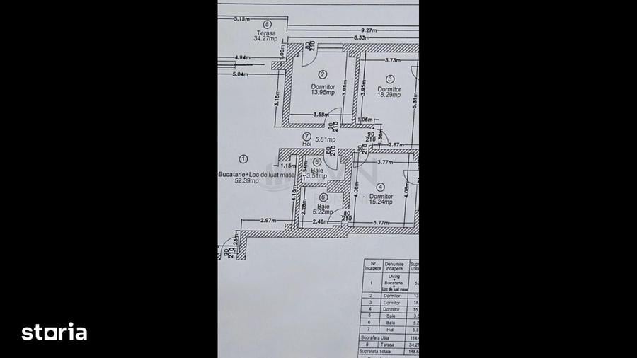 Apartament cu 4 camere decomandat în Central