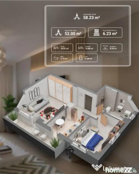 Apartament cu o camera NOU | INTABULAT | Dacia | 0% comisio - Iasi (Iasi) - 8