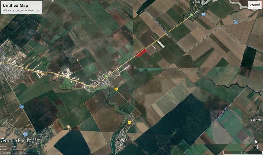 Teren Construcții extravilan de 2500 mp, în Șindrilița