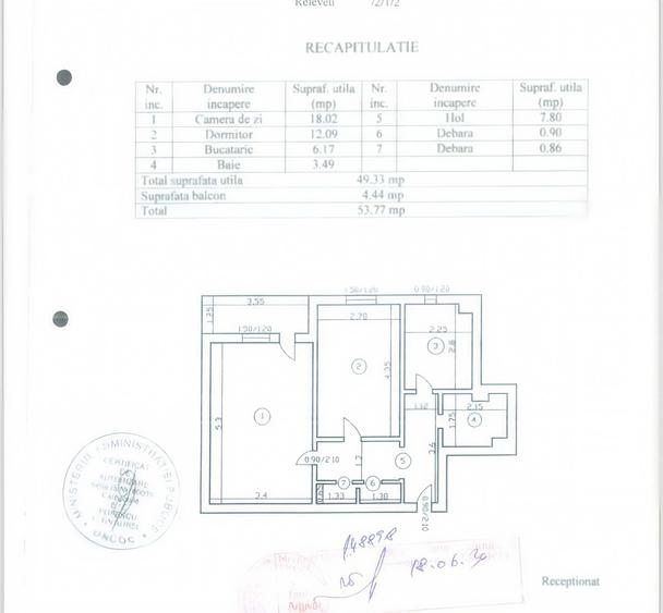 Apartament cu 2 camere decomandat în Mircea cel Bătrân