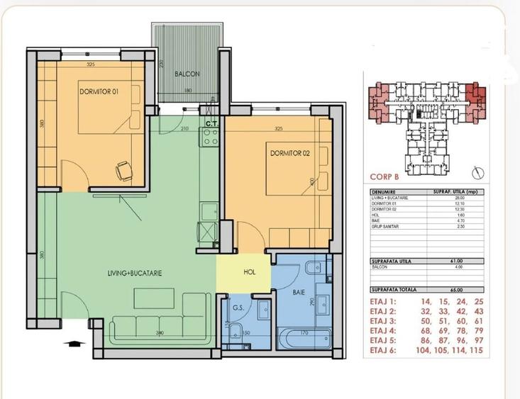 Apartament cu 3 camere decomandat în Central — fotografia 1