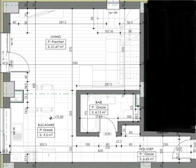 Apartament cu 2 camere decomandat în Universitate