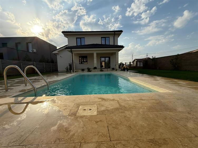 Casă individuală cu 5 camere cu Piscina în Moșnița Nouă