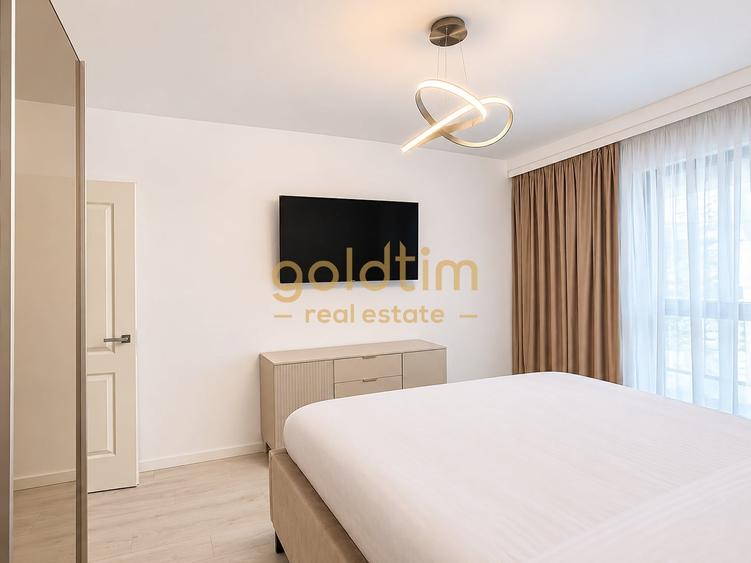 Apartament cu 2 camere semidecomandat, mobilat în Pipera