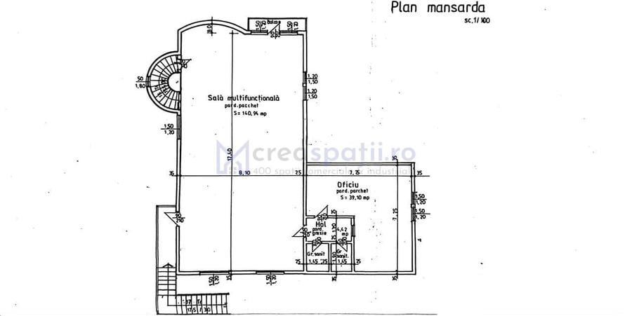 Spațiu comercial, de 300 mp, în Păcurari