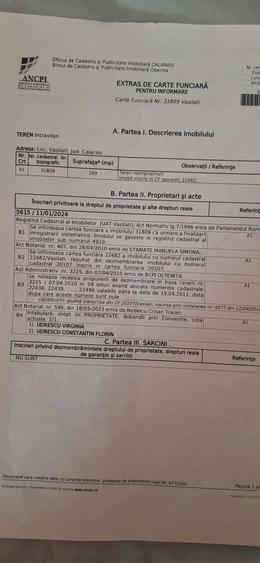 Teren de 399 mp, în Vasilați