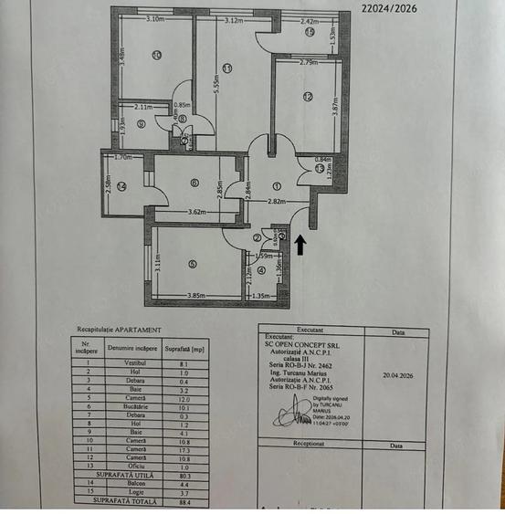 Apartament cu 4 camere decomandat în Sebastian