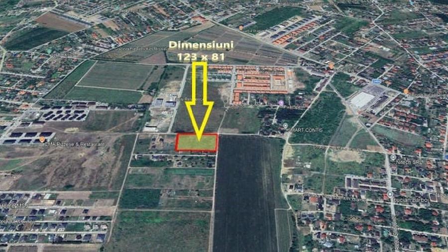 Teren Construcții intravilan de 10000 mp, în Vest