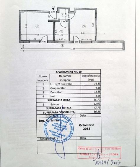 Garsoniera tip Studio, loc parcare inclus- Rahova - 12