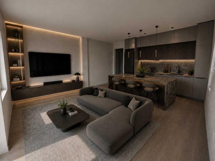 Apartament cu 2 camere semidecomandat în Giroc