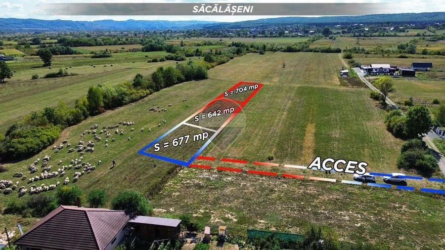 Teren Construcții intravilan de 704 mp, în Săcălășeni